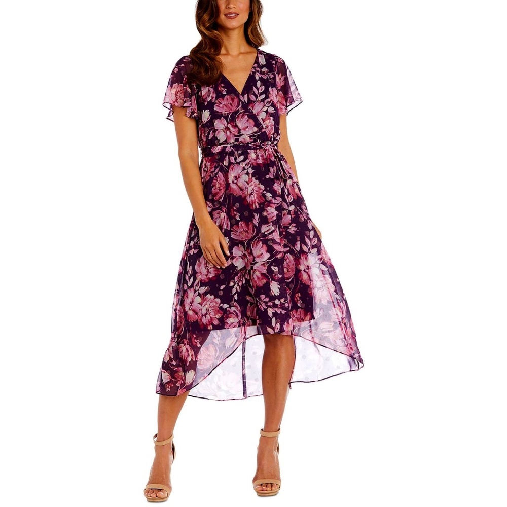 MUST GO! R&M Richards Women’s Sheer Hi-Low5 Fit & Flare Dress